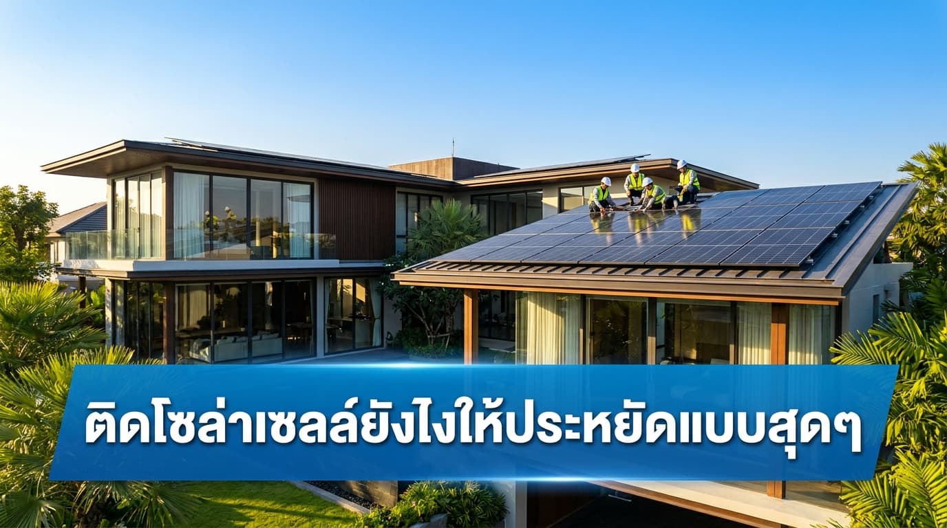 ติดโซล่าเซลล์ยังไงให้ประหยัดแบบสุดๆ เทคนิคประหยัดค่าไฟหลักหมื่นสำหรับคนกรุงเทพฯ โดย Aneetech